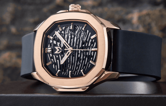 Luxury Skeleton Watch - Rose Gold Timepiece - Designer Automatic Watch